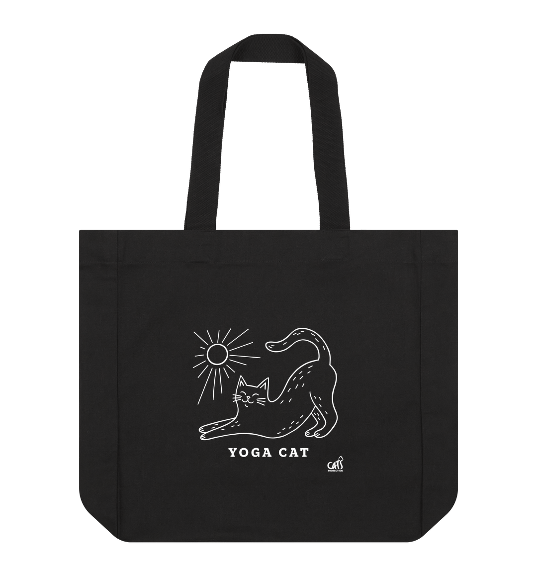 Yoga Cat Large Tote Bag | Official Cats Protection Shop