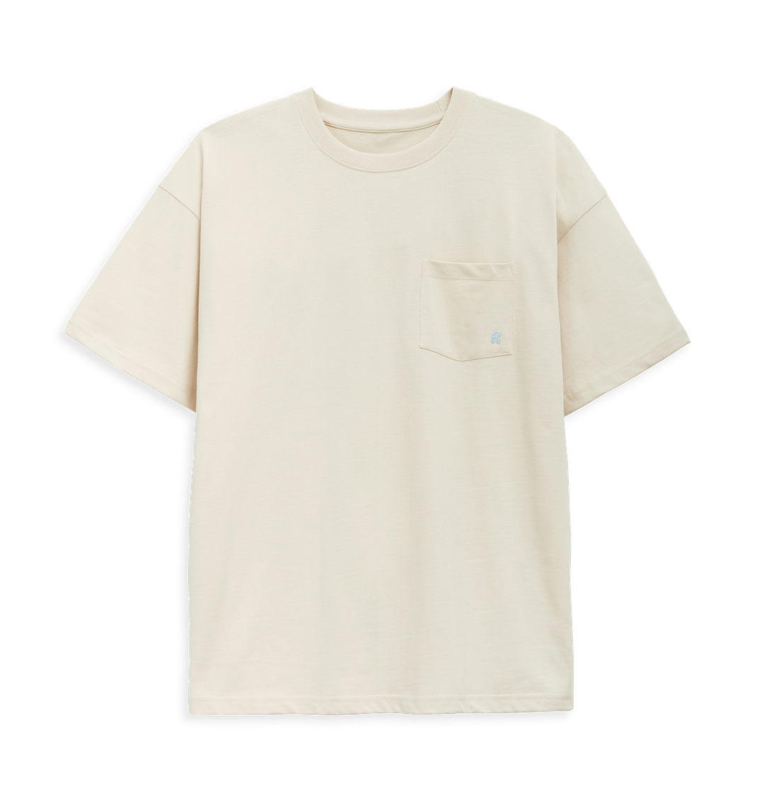 Organic Cotton Mens White T Shirt With Pocket Men's Oversized