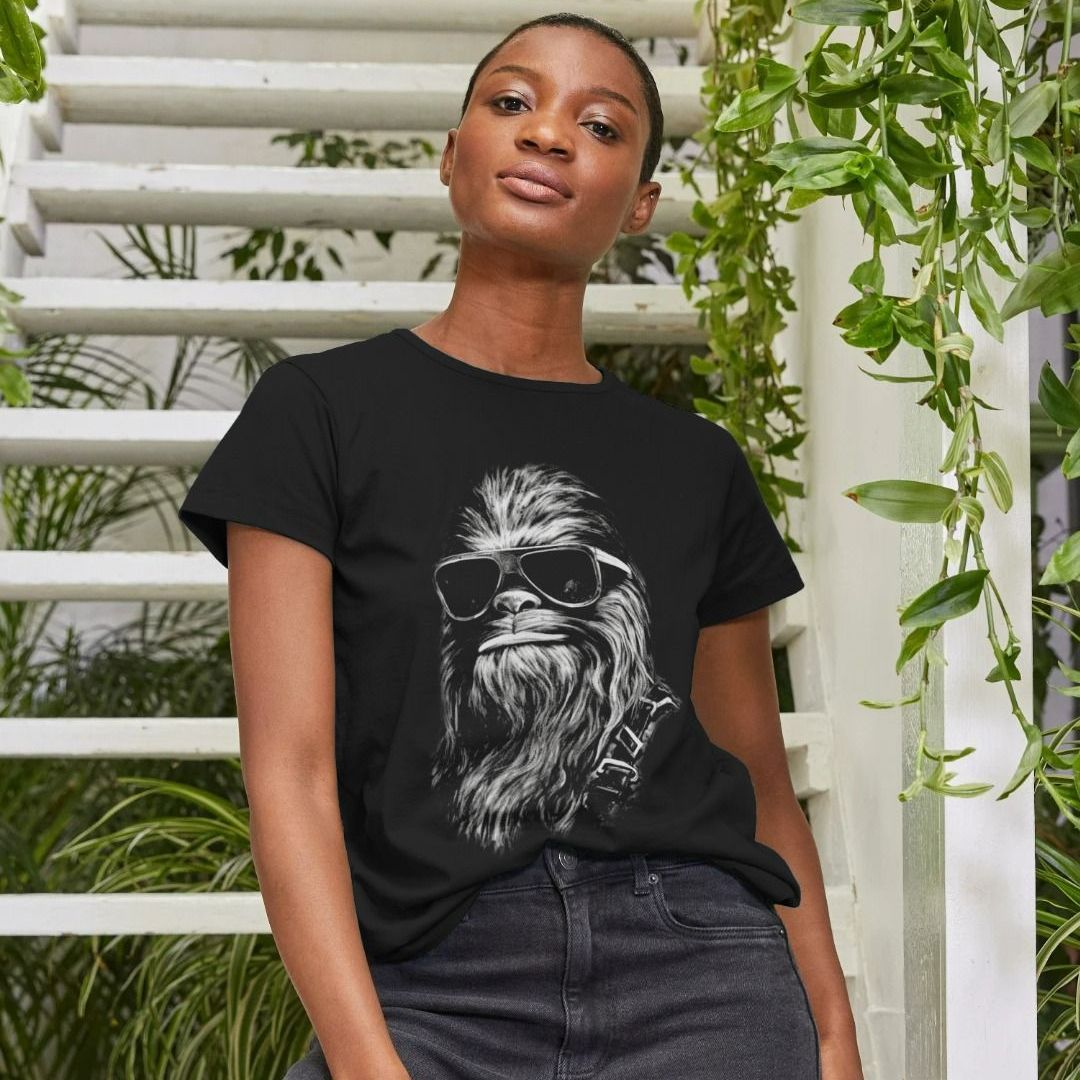 Star Wars Chewbacca Maglietta Logo Uomo (NS8109