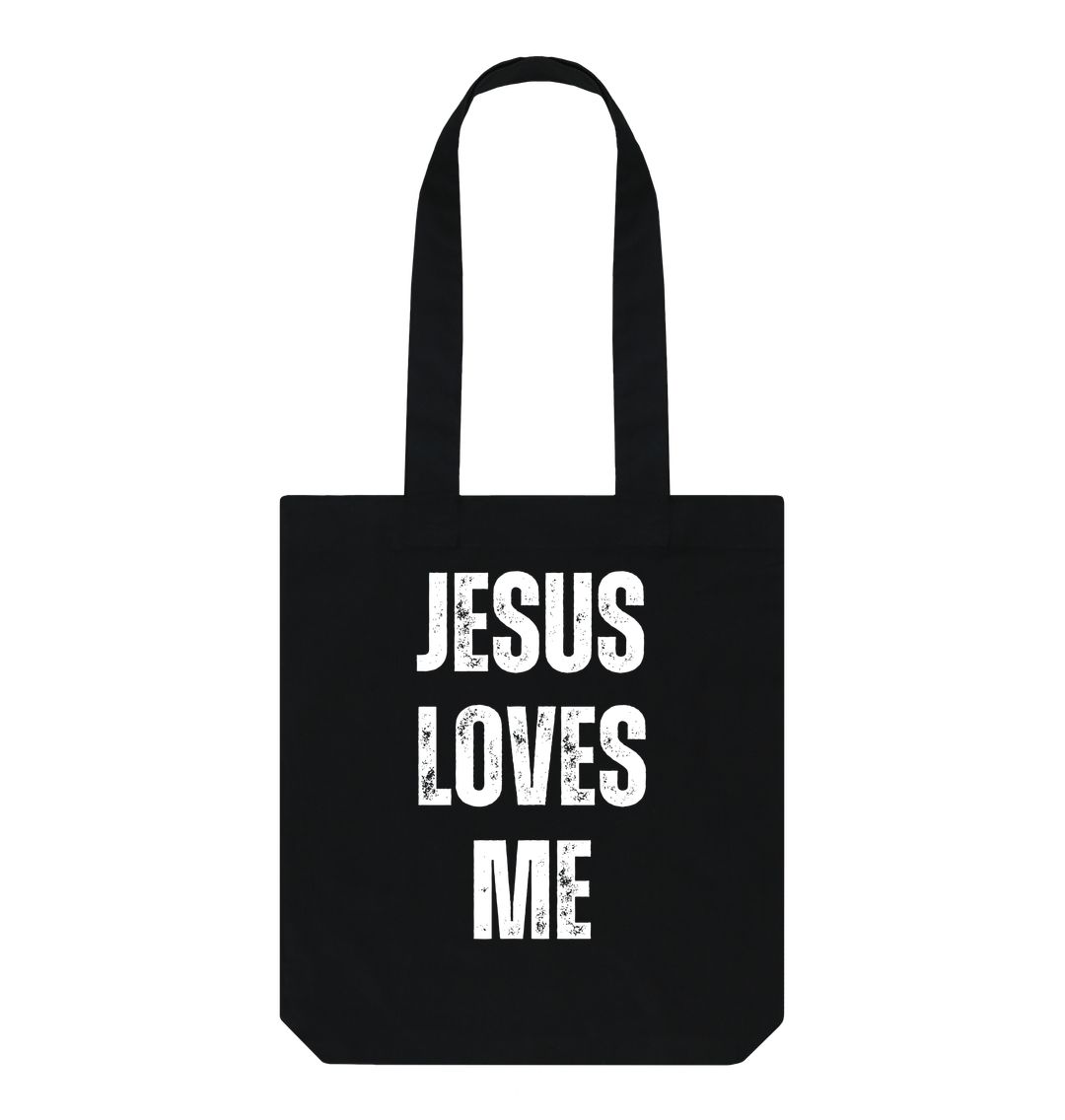 Jesus Loves Me 100% Organic cotton Tote bag