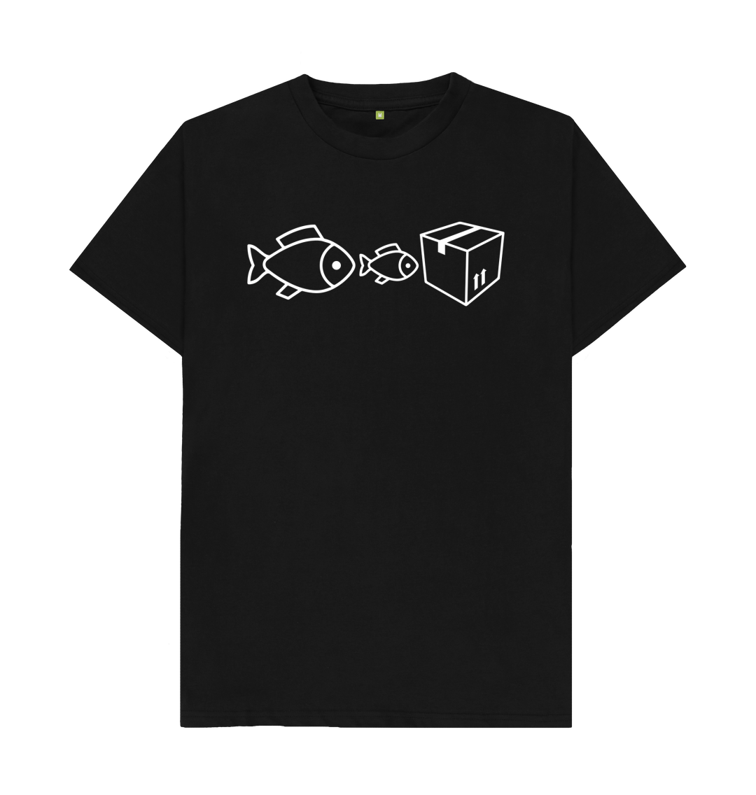 big fish cardboard box Big Fish Little Fish T Shirt | 90s Rave Tee