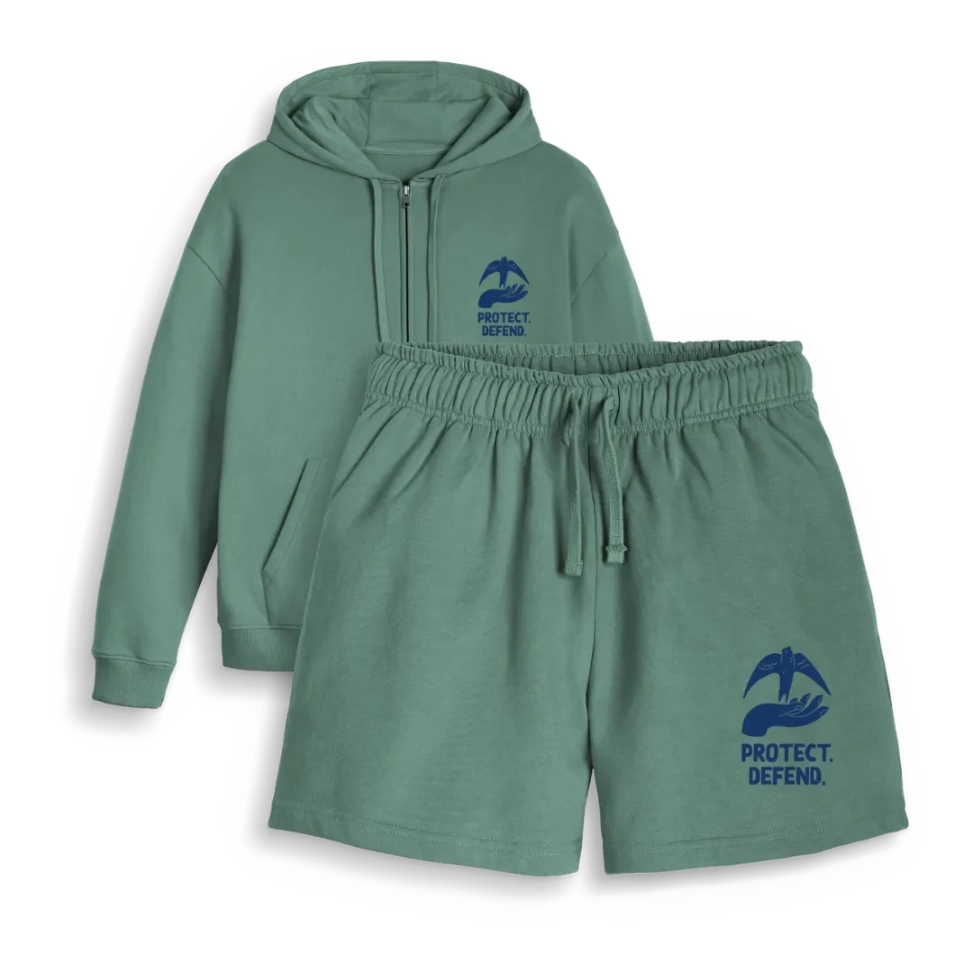 Protect & Defend Zip Hoodie & Shorts Bundle