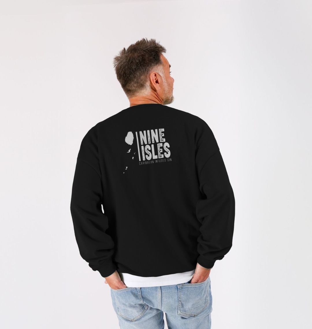 Nine Isles Oversize Crew (white logo)