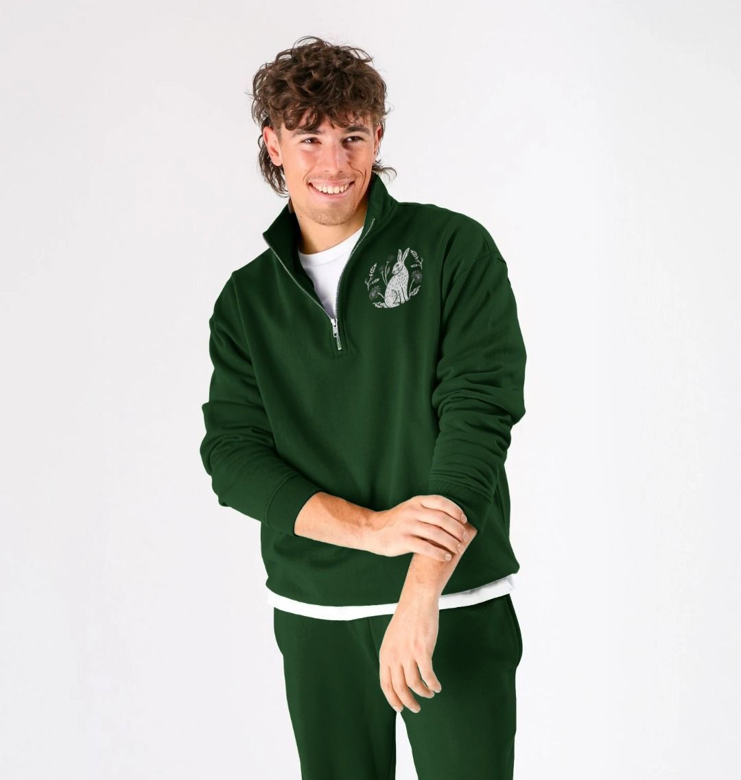 Hara Cropped Racer Cut-Off Sweatshirt