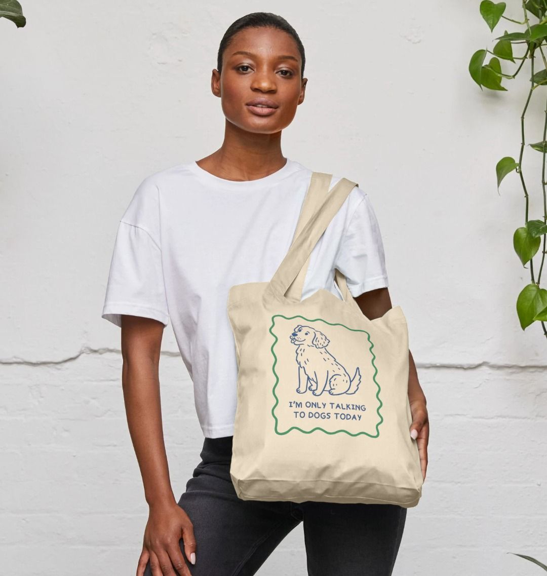 Only Talking To Dogs Tote Bag