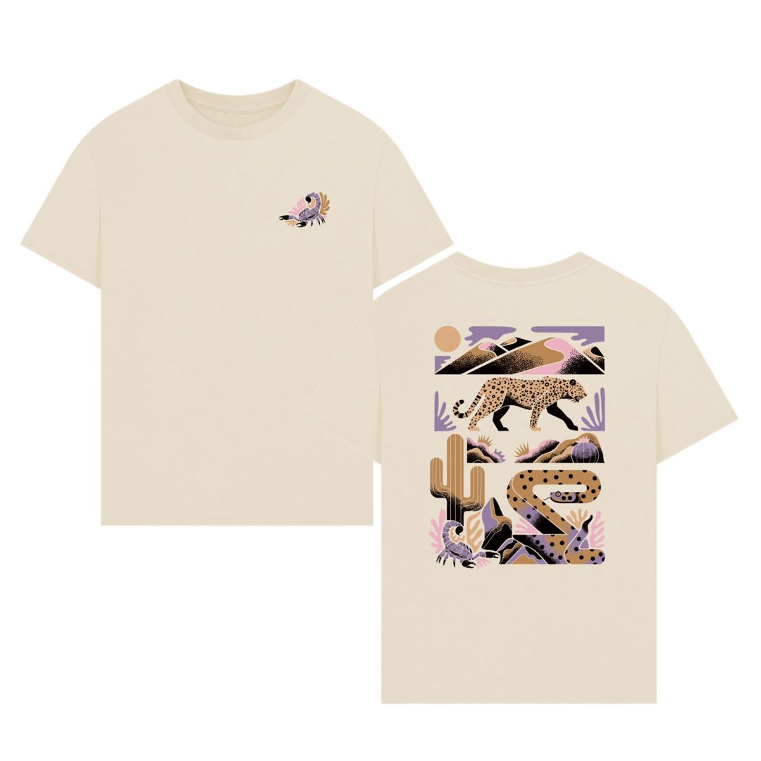 Oversized Desert Grasslands Men's T-Shirt Planet Earth III