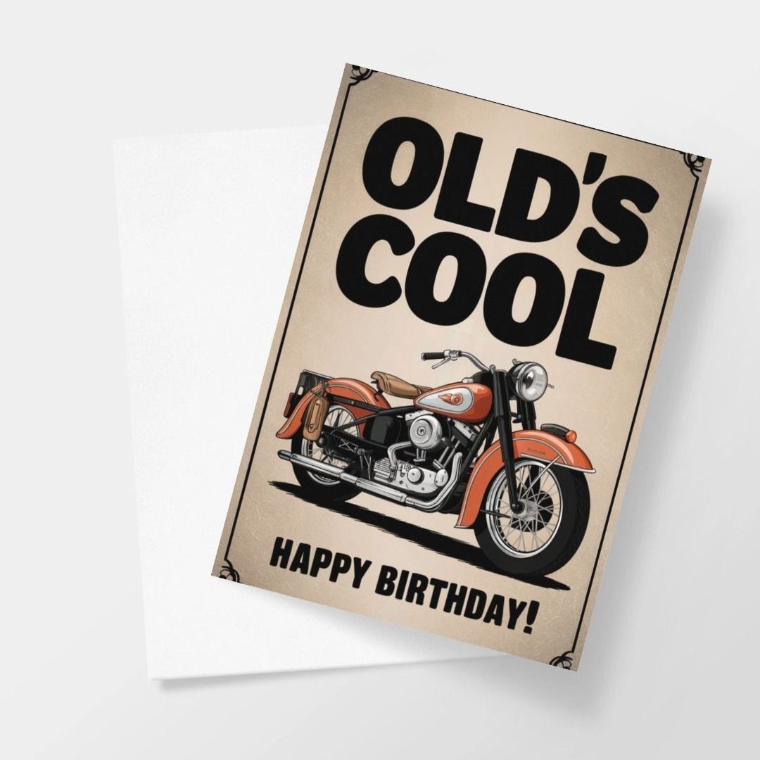 Special Birthday Card For Men - Vintage Sports Car Greeting - Classic Motor - Male Happy Bday Best Wishes All Ages - Unique Unusual Cool Vector Art - View #6