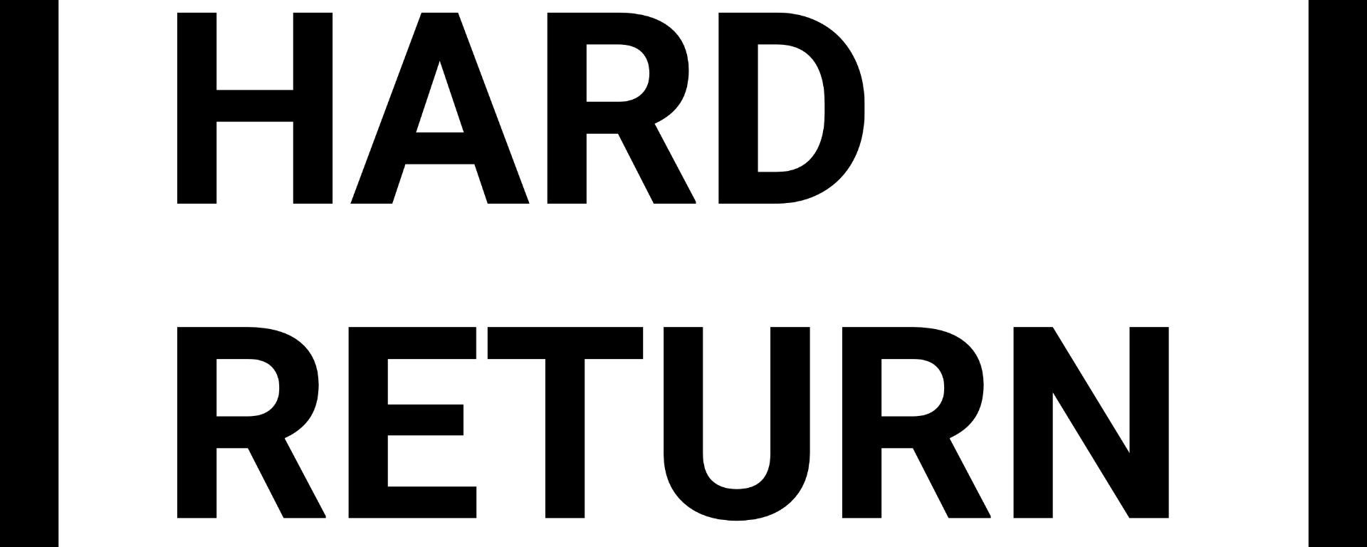 Hard Return Character Hard Return