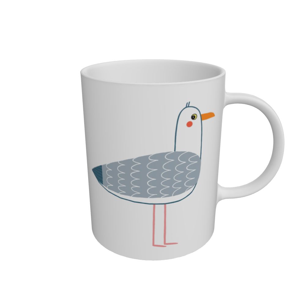 Bruce the Badger on a China Mug | Flapping Frank
