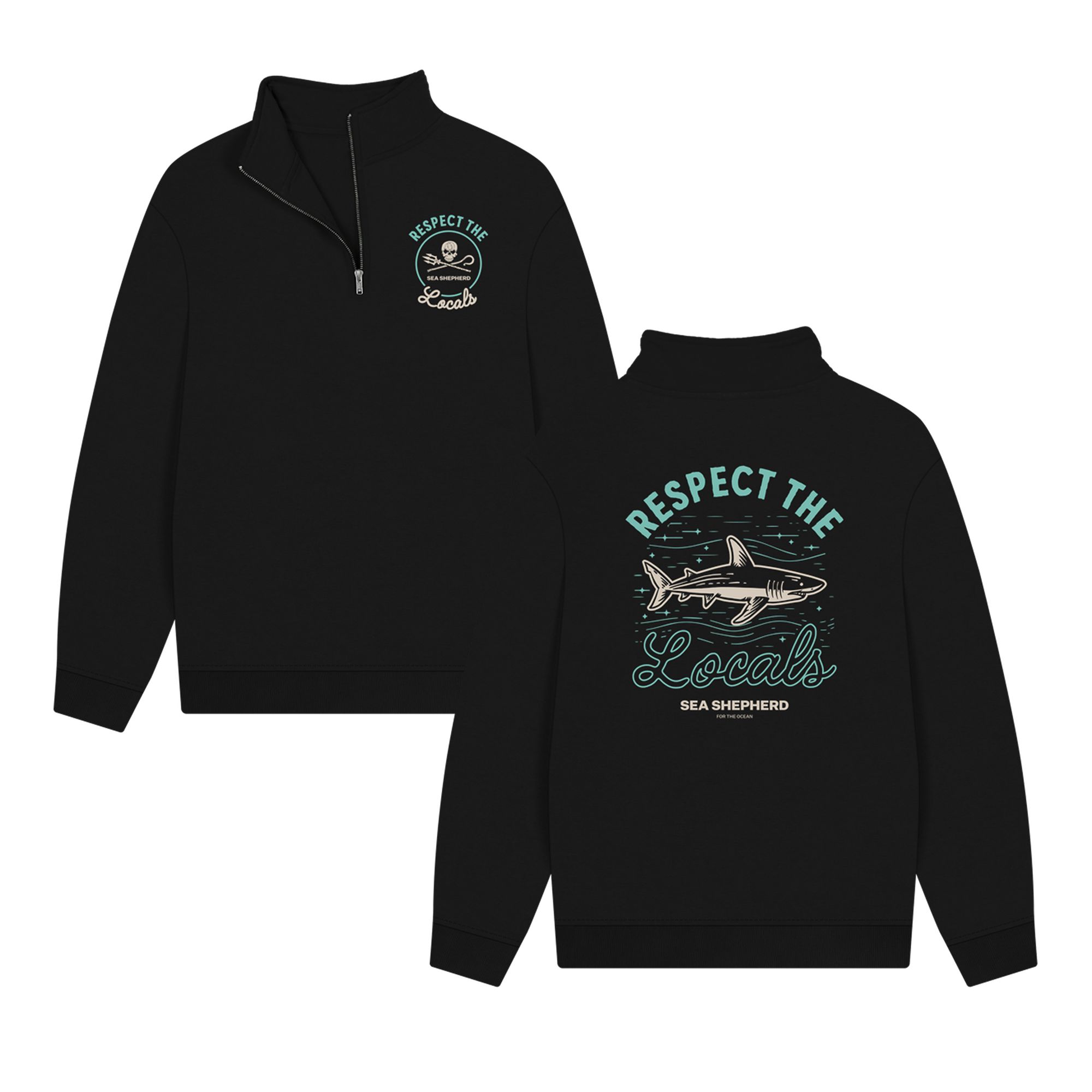 Respect The Locals Half Zip Sweatshirt