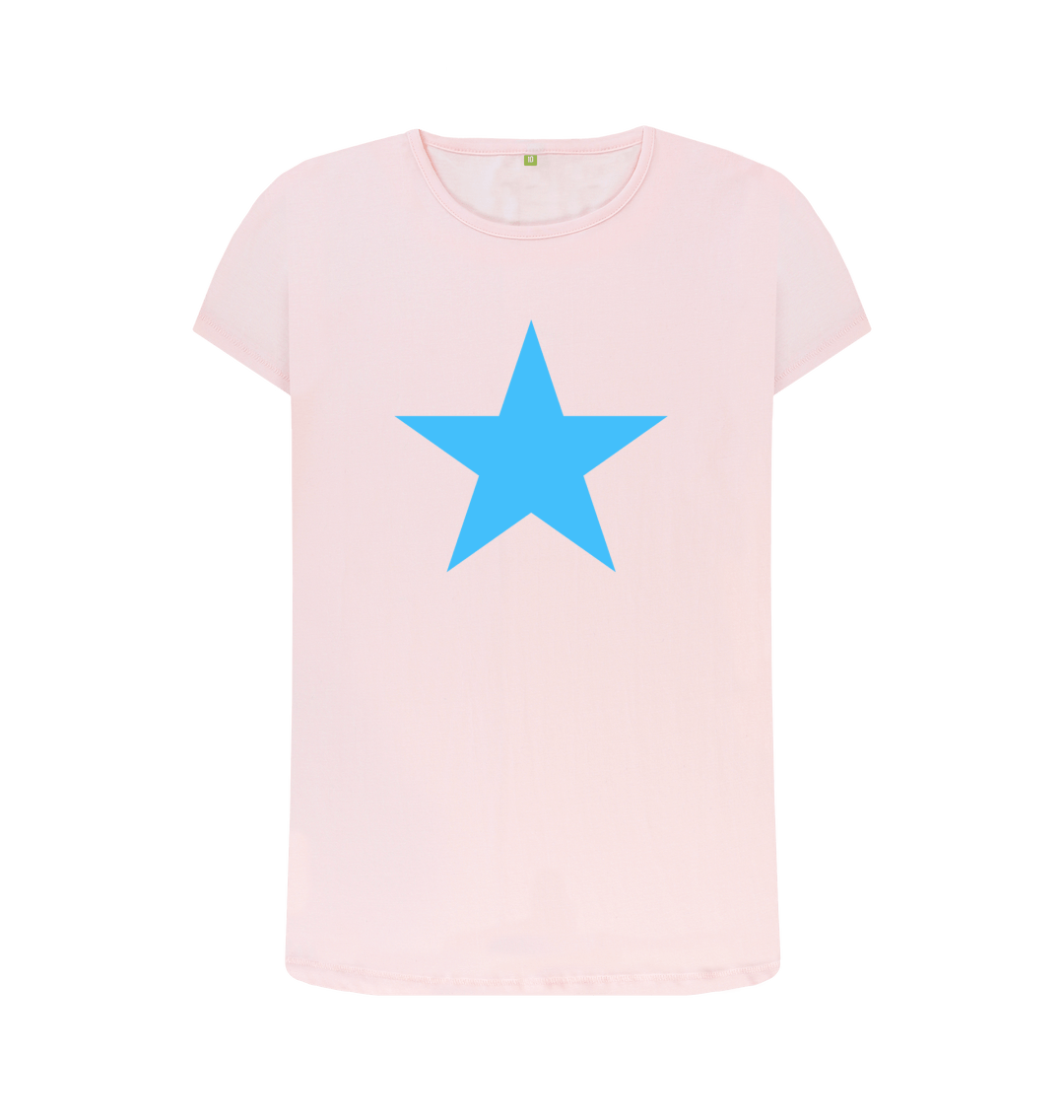 Women's Signature Large Blue Star T-Shirt