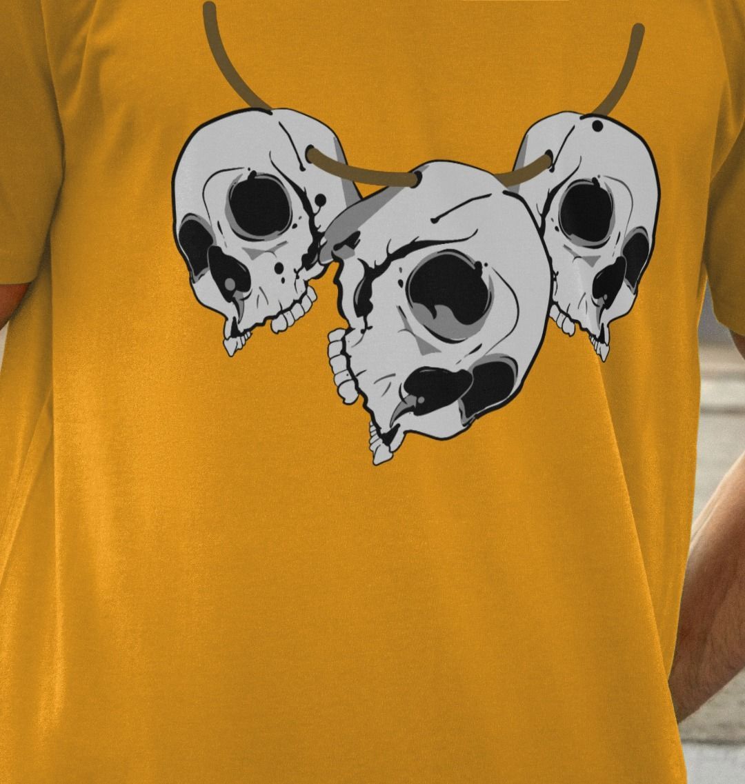 Skull Necklace T-Shirt | Shrunken Head Tee | Shirtbox