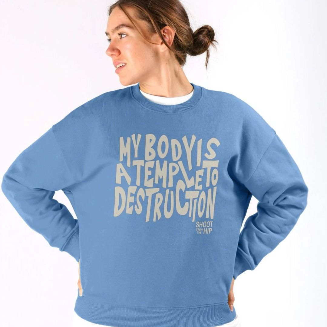 Body Is A Temple Oversized Jumper | Shoot From The Hip