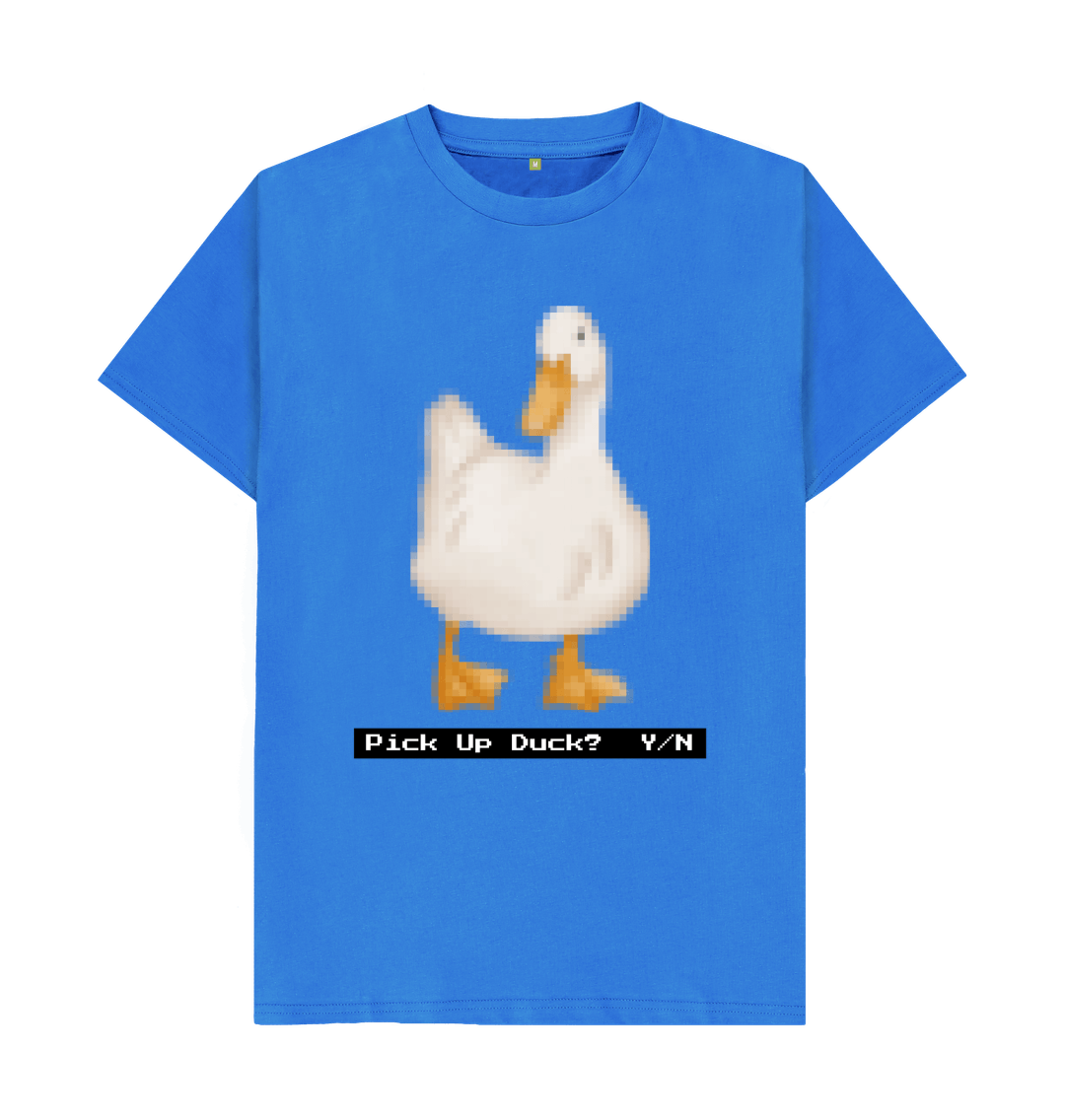 Pick Up Duck? Y/N Pixel Kitsch Retro Game T-Shirt
