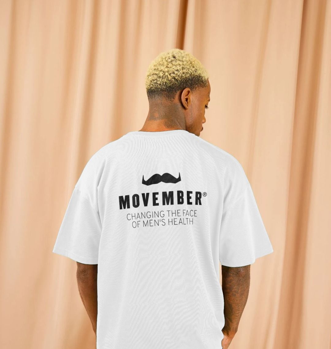 トップス everyone back logo border tee shirt M Iconic Oversized Mo T-Shirt