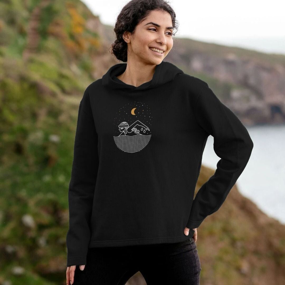 Wild Swimming Relax Fit Hoodie