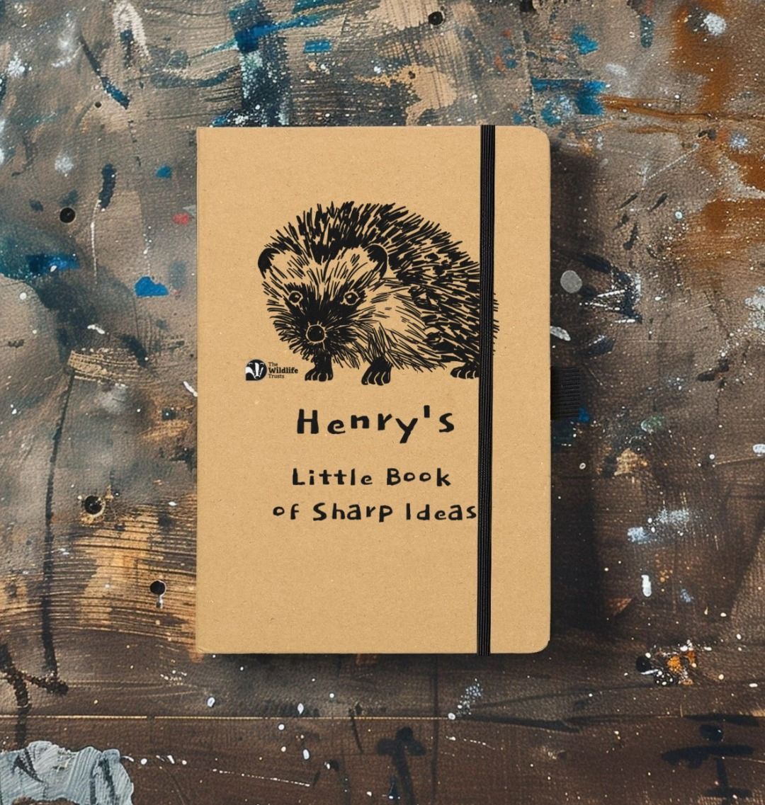 Personalised Hedgehog Notebook