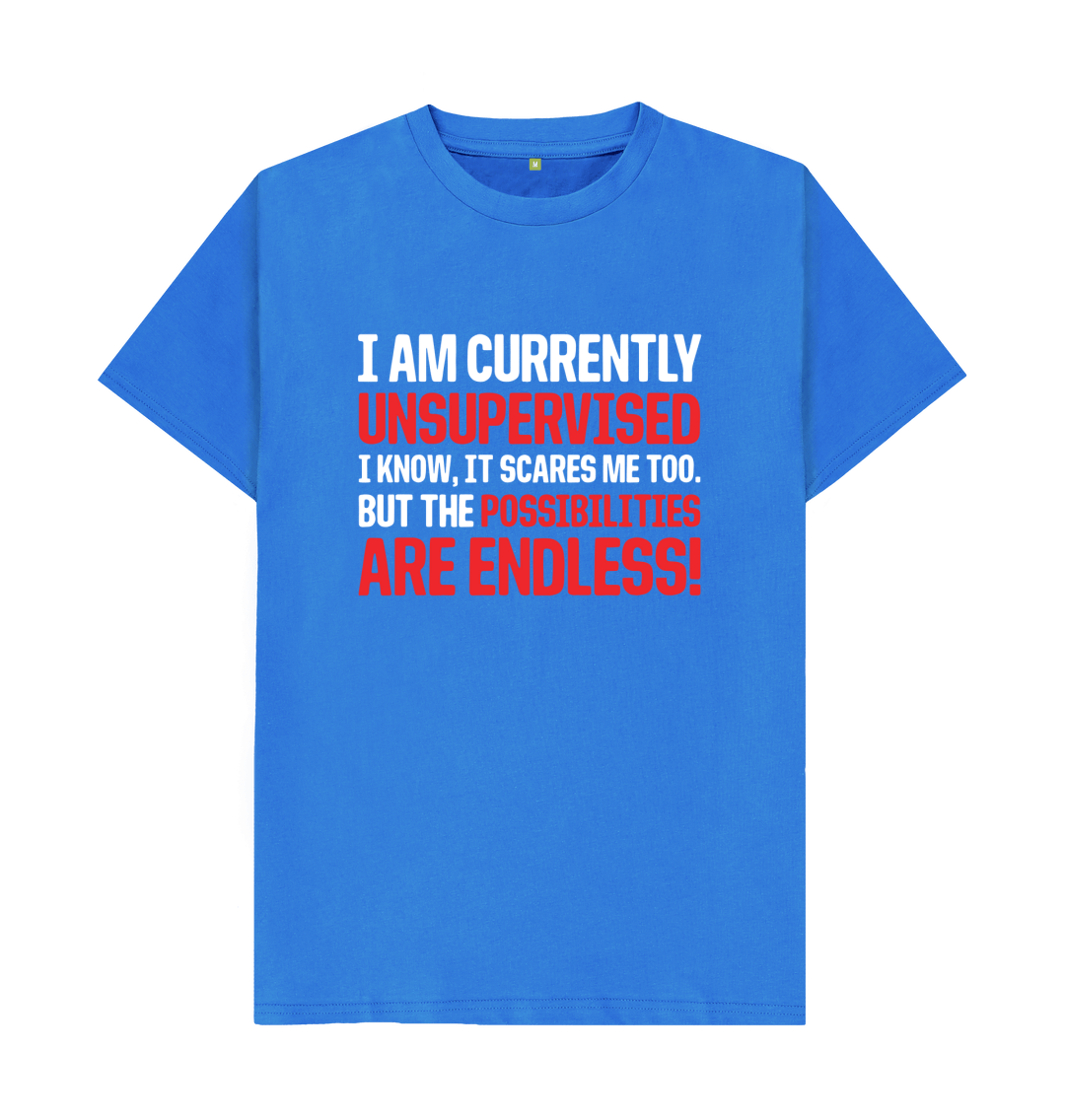 Currently Unsupervised T Shirt Funny Slogan Shirtbox