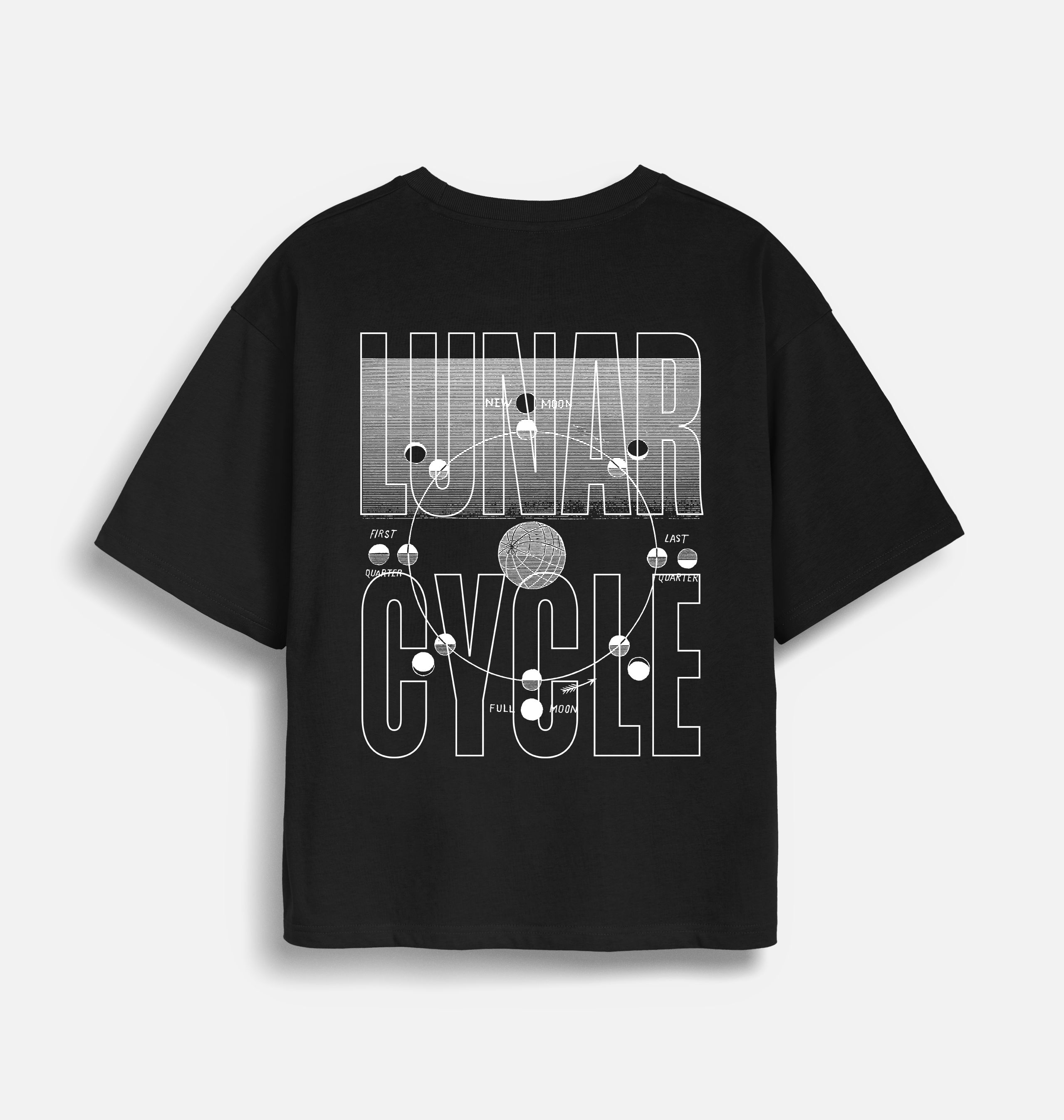 Men's Oversized Lunar Cycle T-shirt
