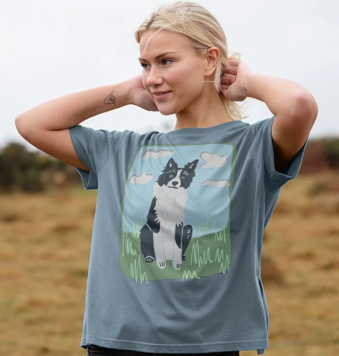 Border Collie Relaxed Fit T-shirt