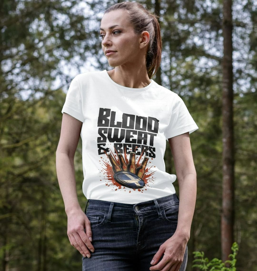 Funny Scotland Rugby Womens T-Shirt | Shirtbox