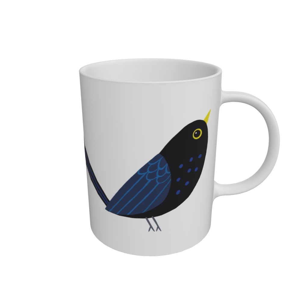 Chaos the Puffin on a China Mug | Flapping Frank