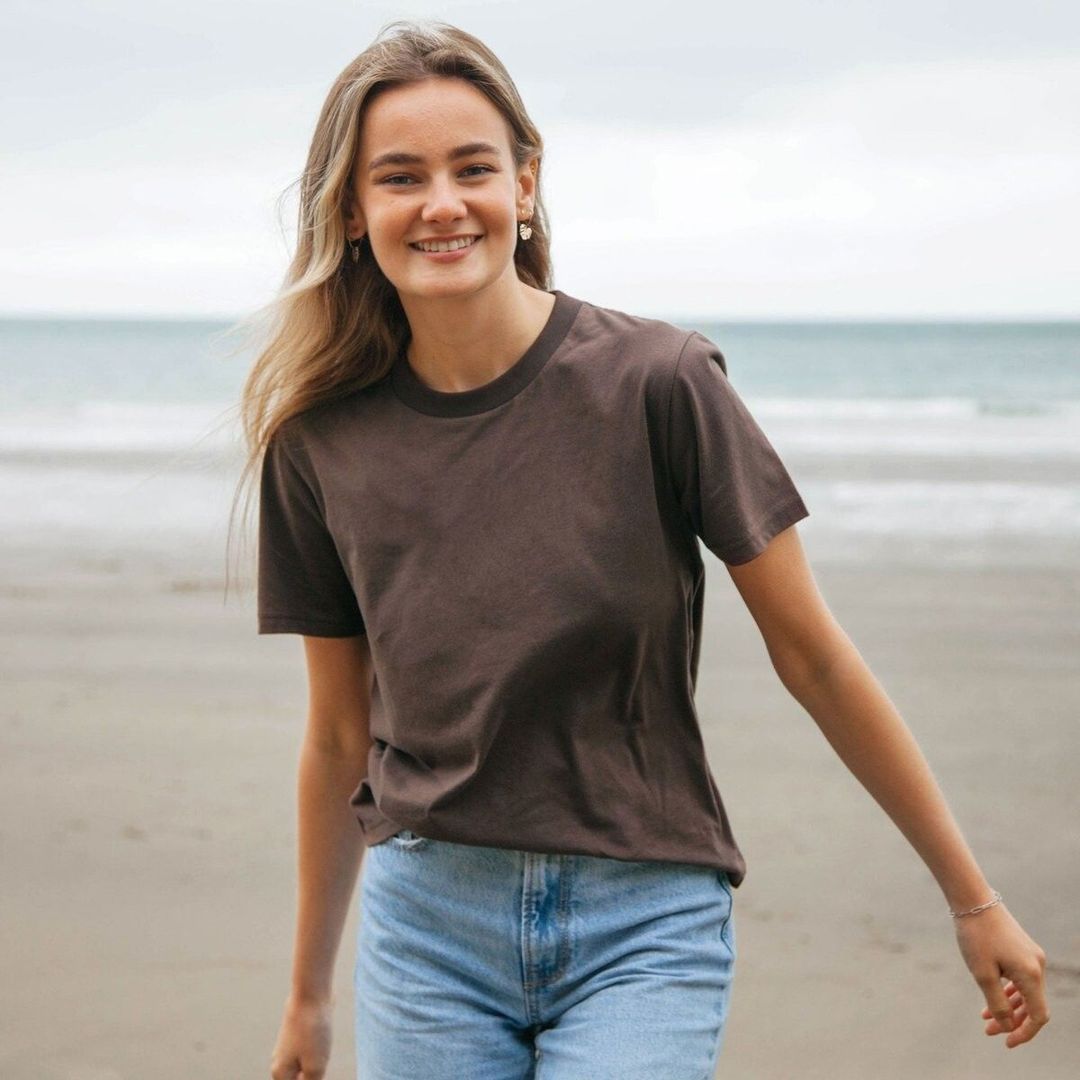 Women's Plain T-Shirt Basic Everyday Tee Rapanui