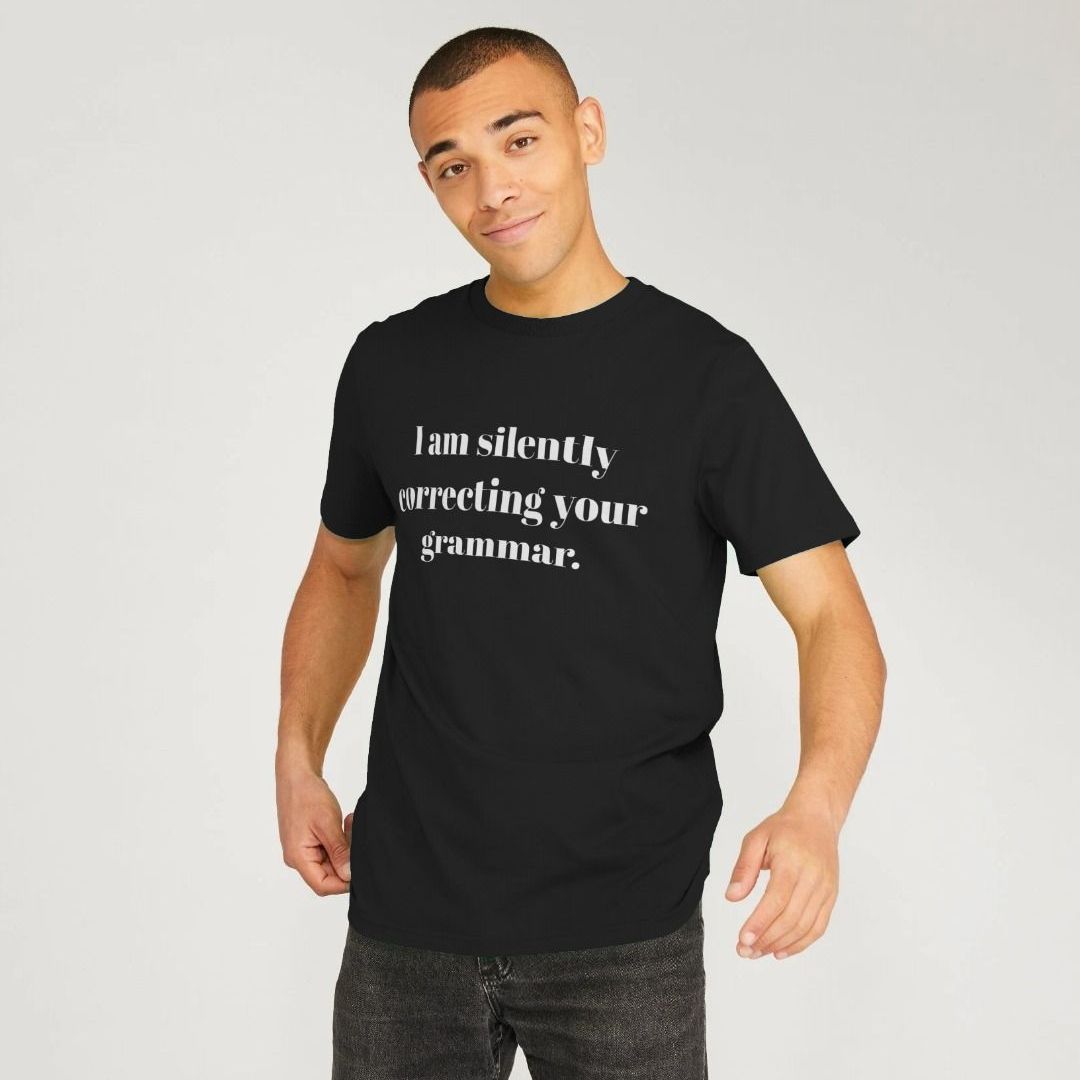 Silently Correcting Grammar T Shirt Funny Gift Shirtbox