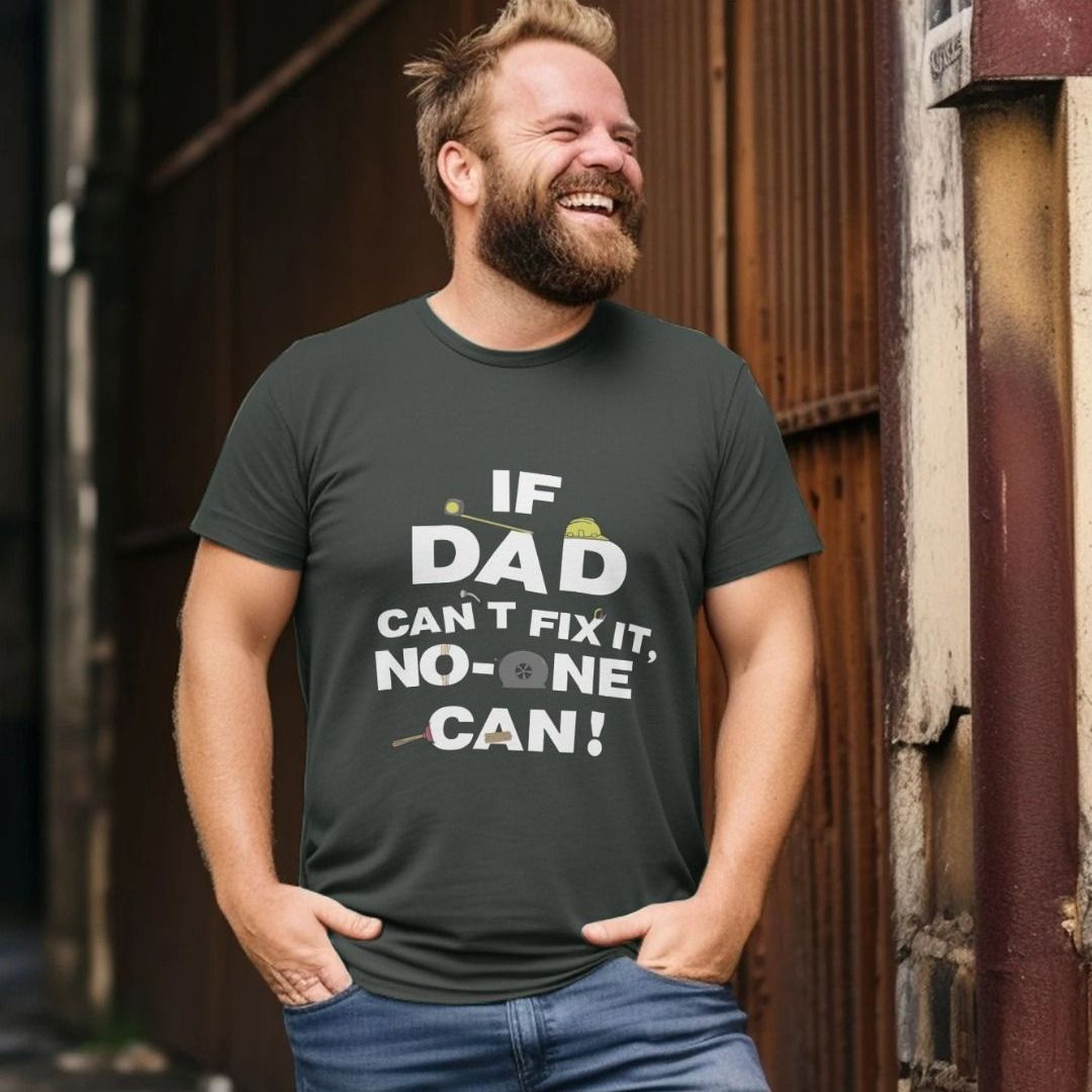 If Dad Can't Fix It T Shirt Funny DIY Dad Shirtbox