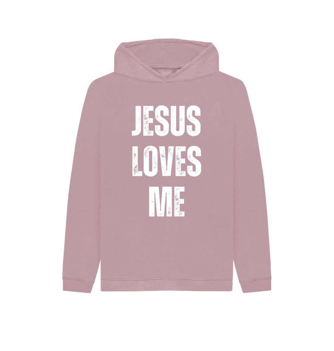 Jesus Loves Me 100% Organic cotton Kid's Pullover Hoody