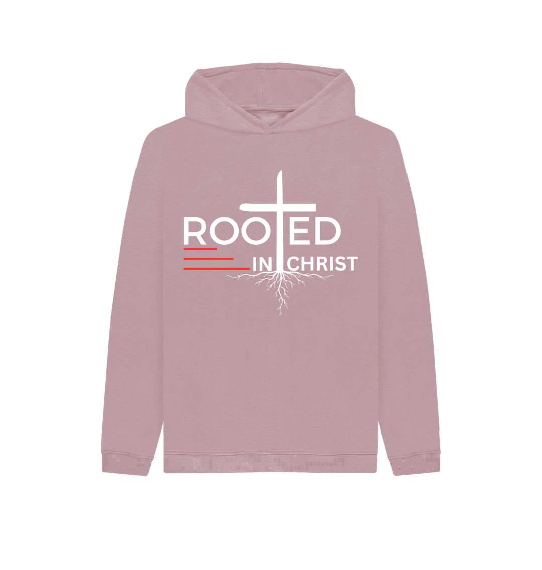 Colossians 2:7 - Rooted in Christ Organic cotton Kid's Pullover Hoodie