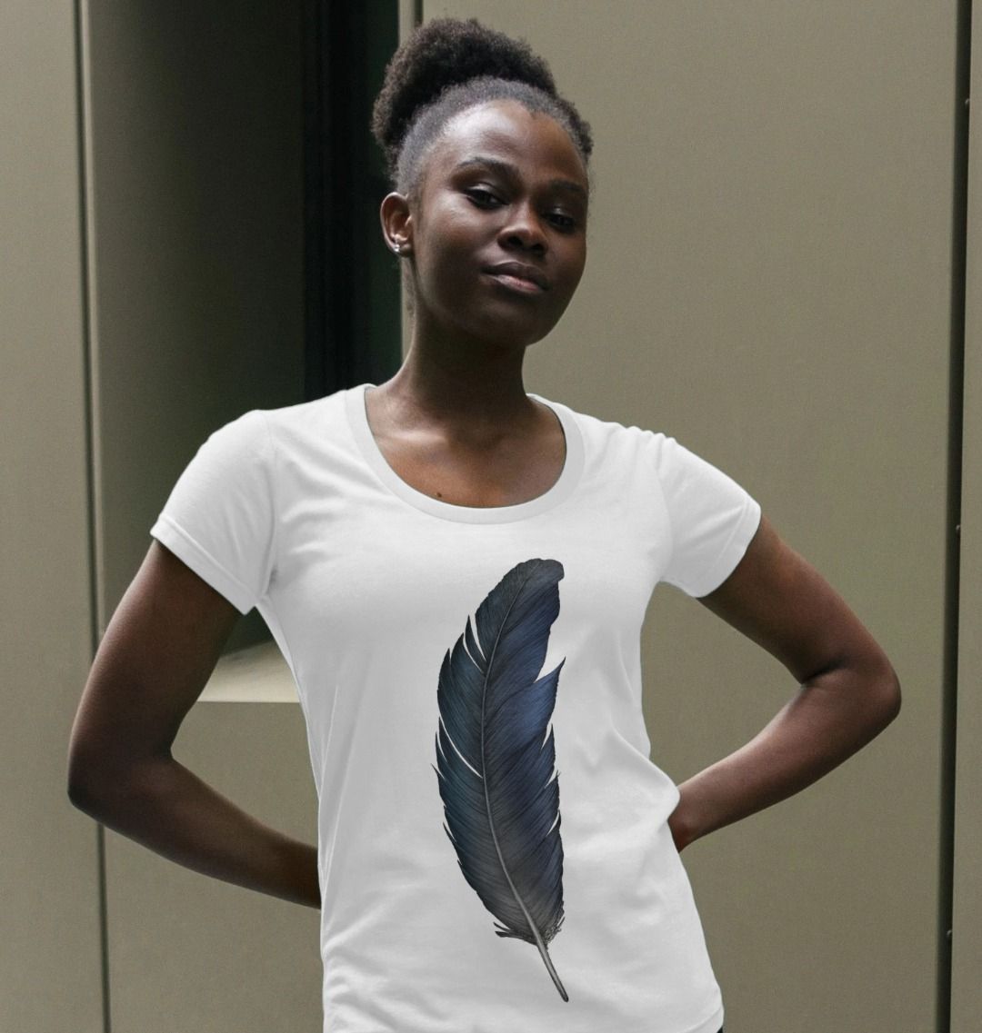 Women Thankful T Shirts Feather Arrow 3/4 Sleeve Raglan Baseball Splic