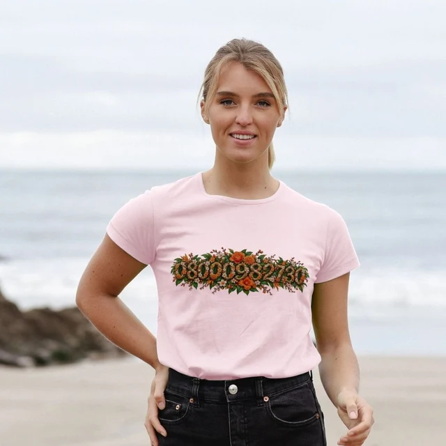 Lotus Flower Numbers Women's T-shirt — fotografia 1