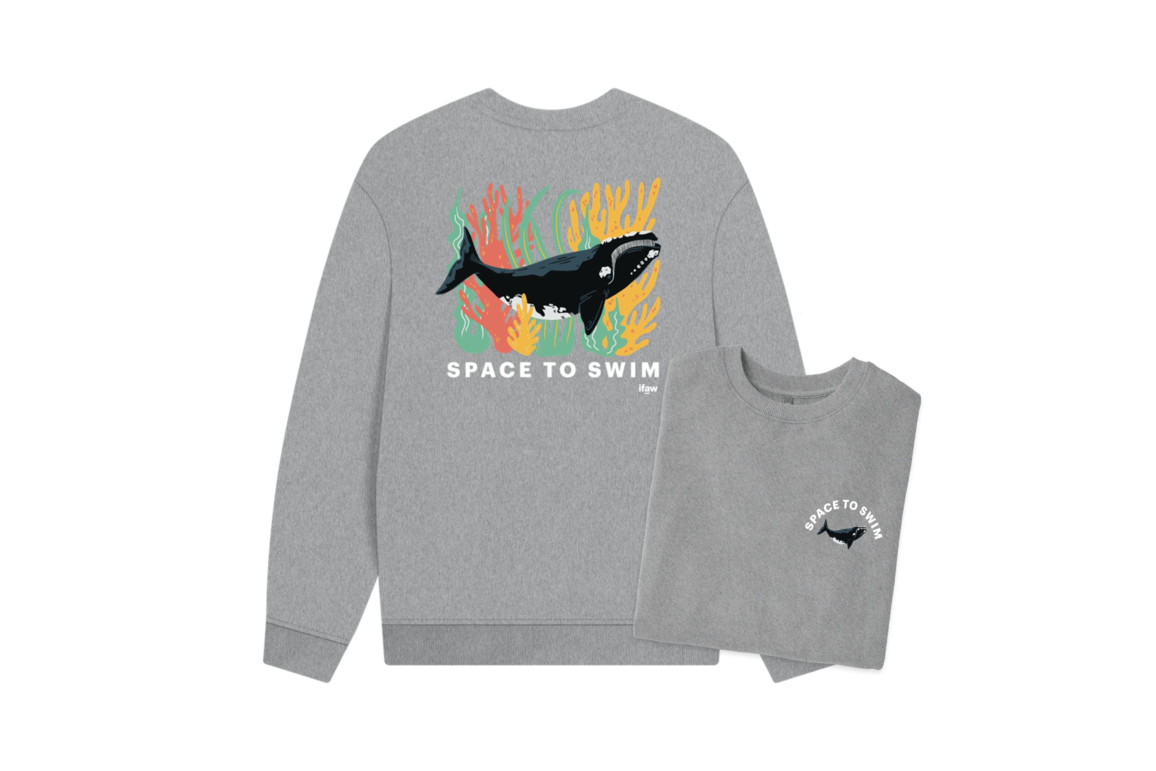 Whale Conservation Sweatshirt | Marine Wildlife Jumper | ifaw