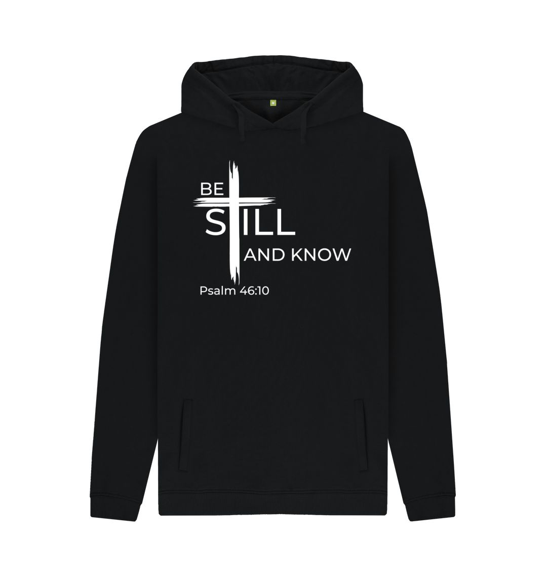 Psalm 46:10 Be still and know that I am God Organic cotton Men's Pullover Hoodie