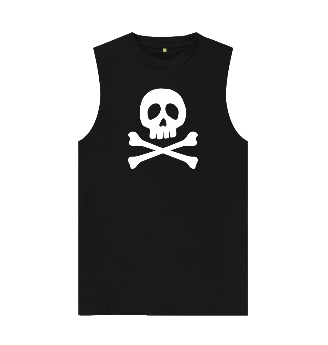 Skull Vest Top | Mens Skull Vest | Rapanui