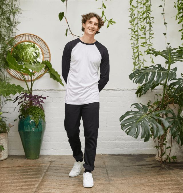 Basic Organic Cotton Baseball Top