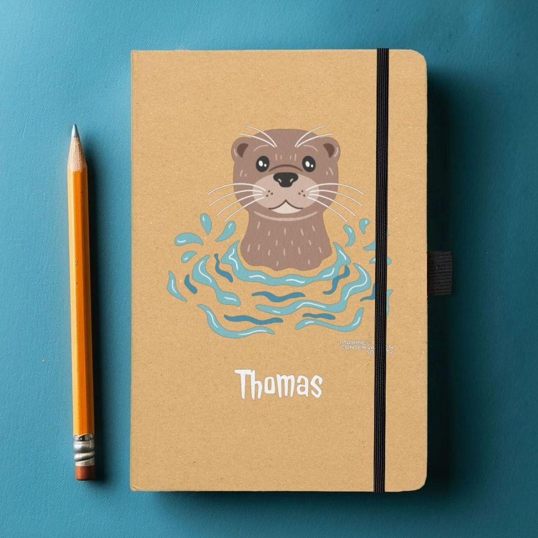Personalised Otter Notebook