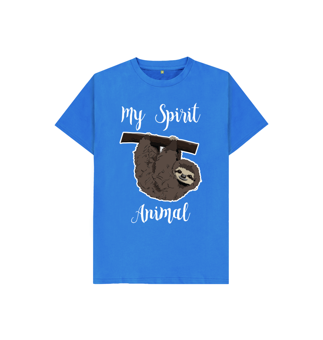 T-shirt Homme "My Spirit Animal: Sloth" (Paresseux) - Humour - Taille Régulière - Neuf Avec étiquette