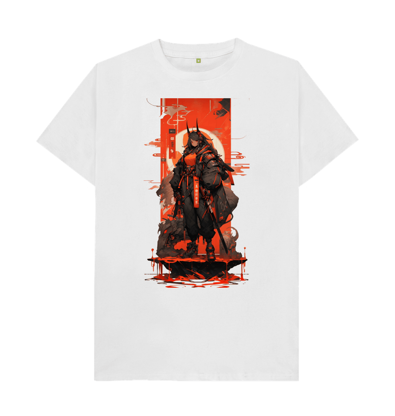 Men's Red Ninja Cyber Girl T-Shirt