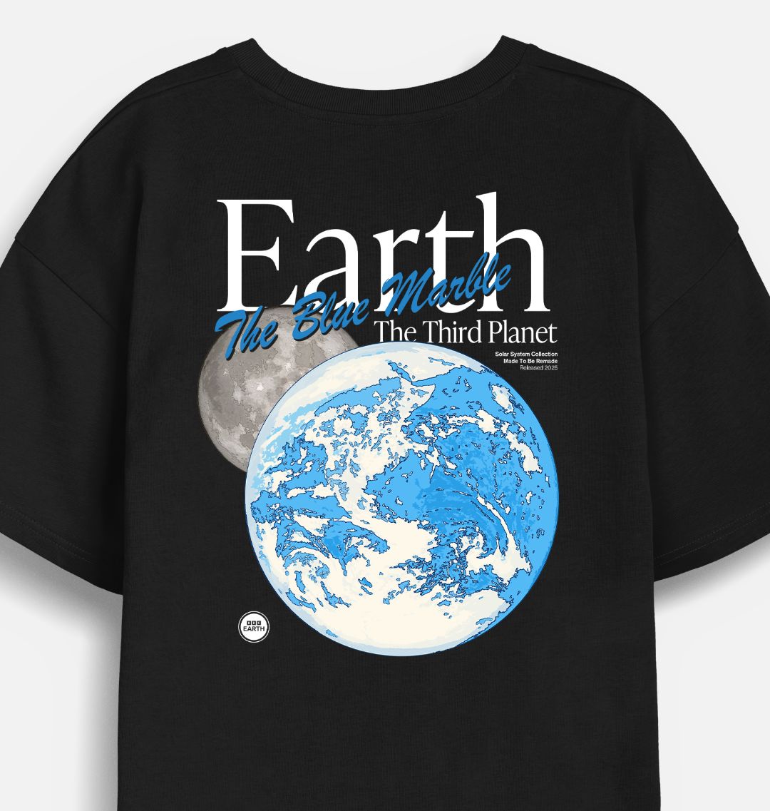 Men's Oversized Planet Earth T-Shirt