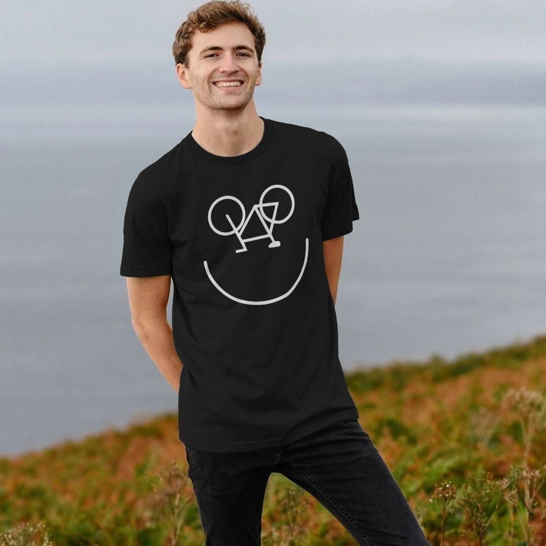 Smiling Bike T Shirt Funny Cyclist Gift Shirtbox