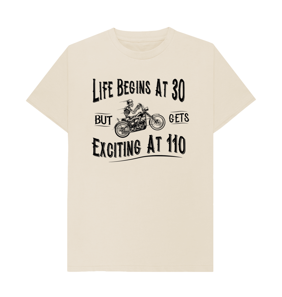 Funny Motorcycle Biker T-Shirt For Men - 'Warning Talking About' DTG Print (Multiple Colors)