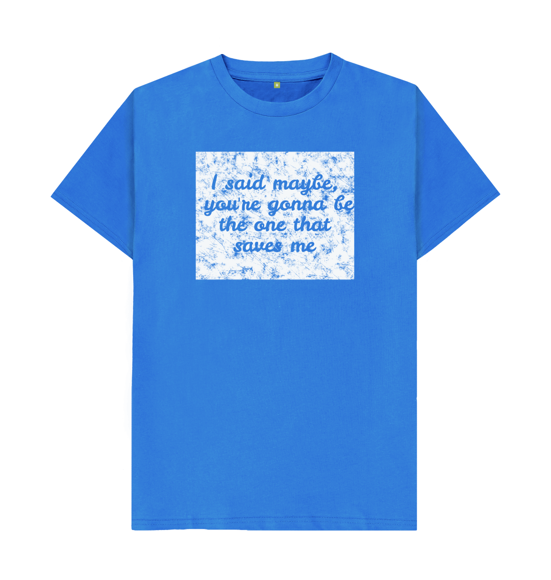 Oasis inspired Wonderwall lyrics t-shirt