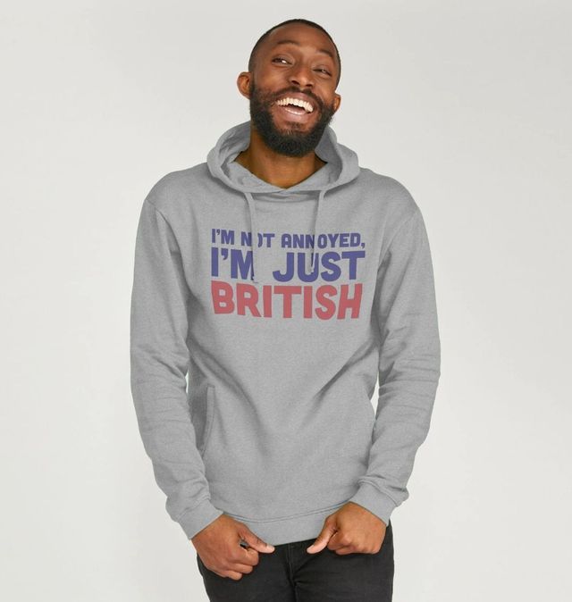 Felpa Con Cappuccio Keep Calm UK 'Movement And Saphire' | Cotone 220g/mq | Casual Unisex - 3