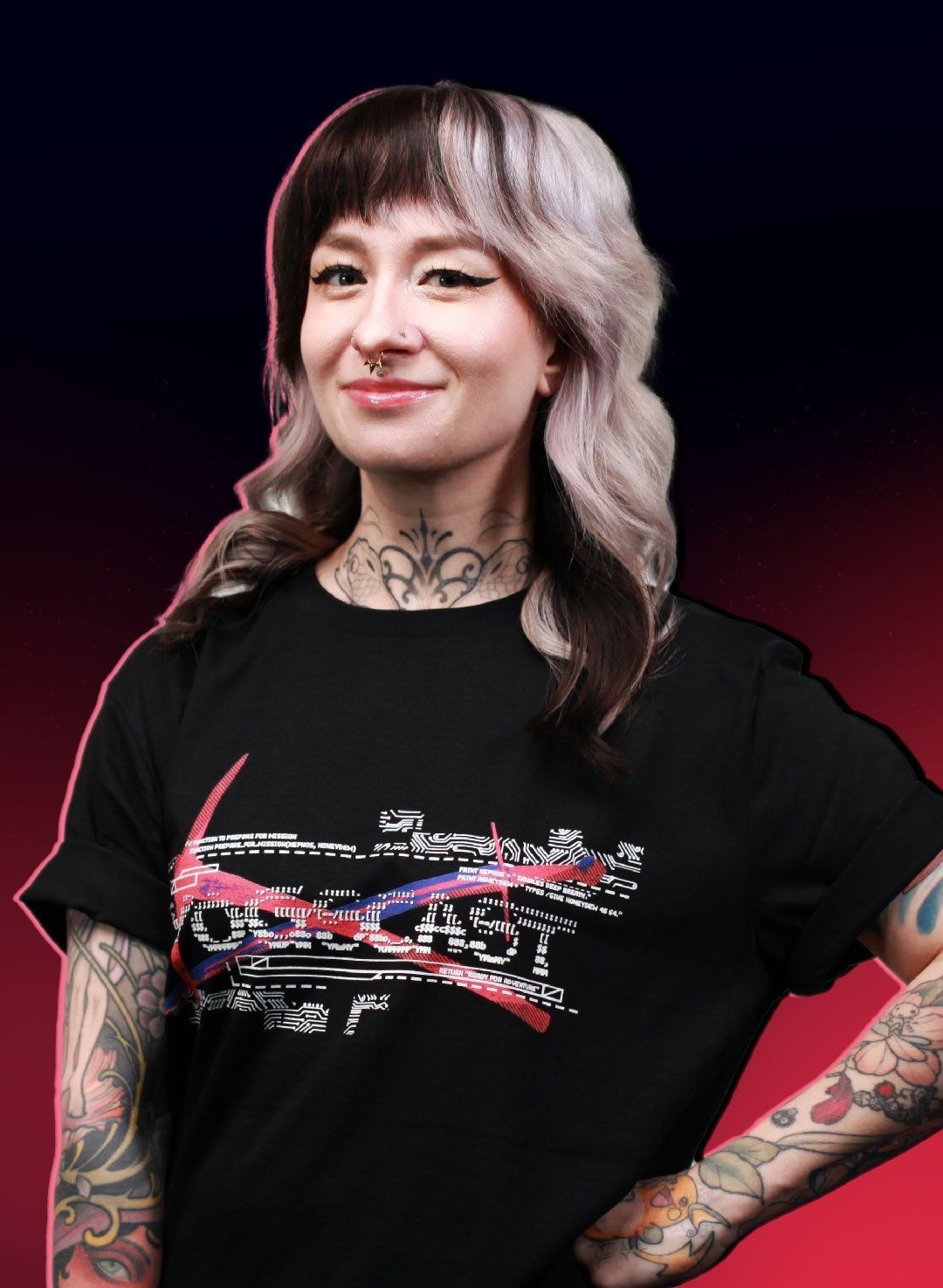 YOGSCAST ASCII Red T-Shirt