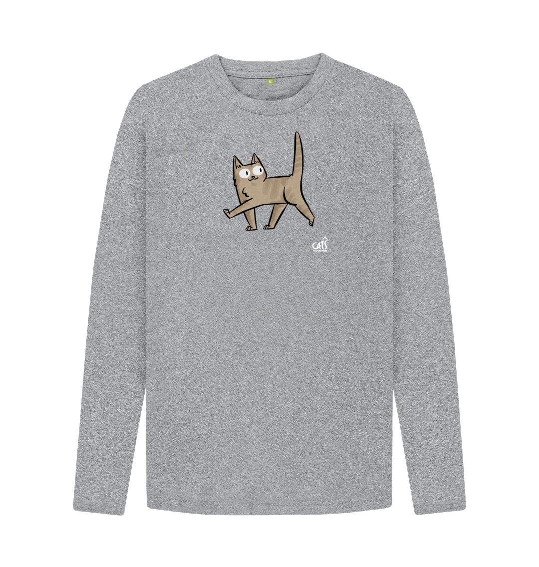 The Mountain Kitten Face Long Sleeve Cat T-Shirt NEW