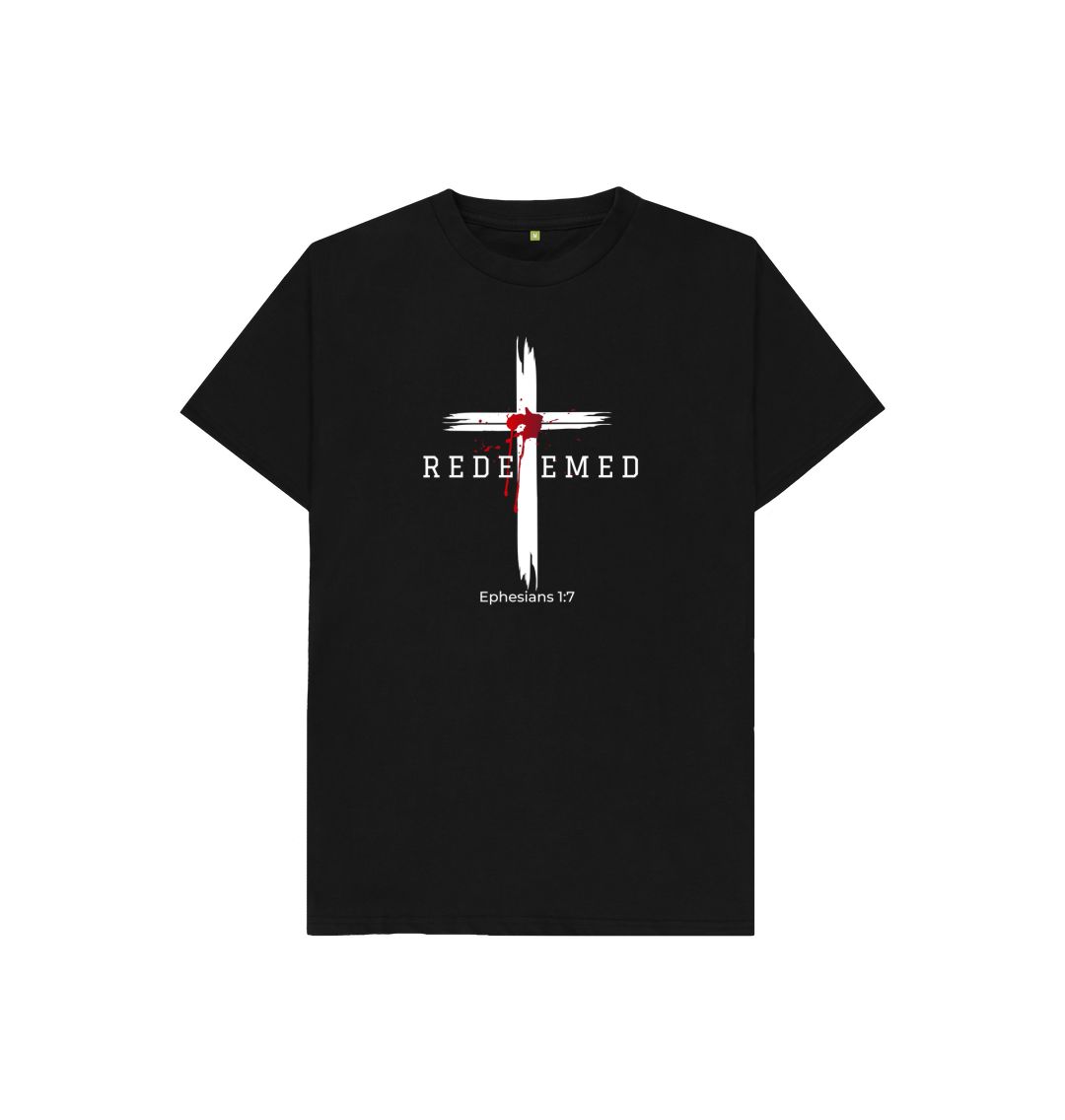 Ephesians 1:7 - Redeemed by the blood of Jesus Organic cotton Kid's T-Shirt