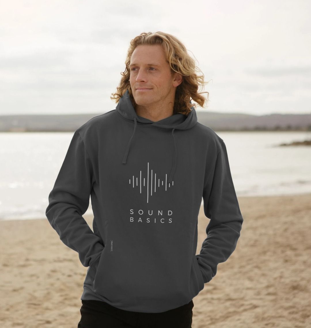 Retro Futurism Men's Pullover Hoodie Music Sound Basics Y2K