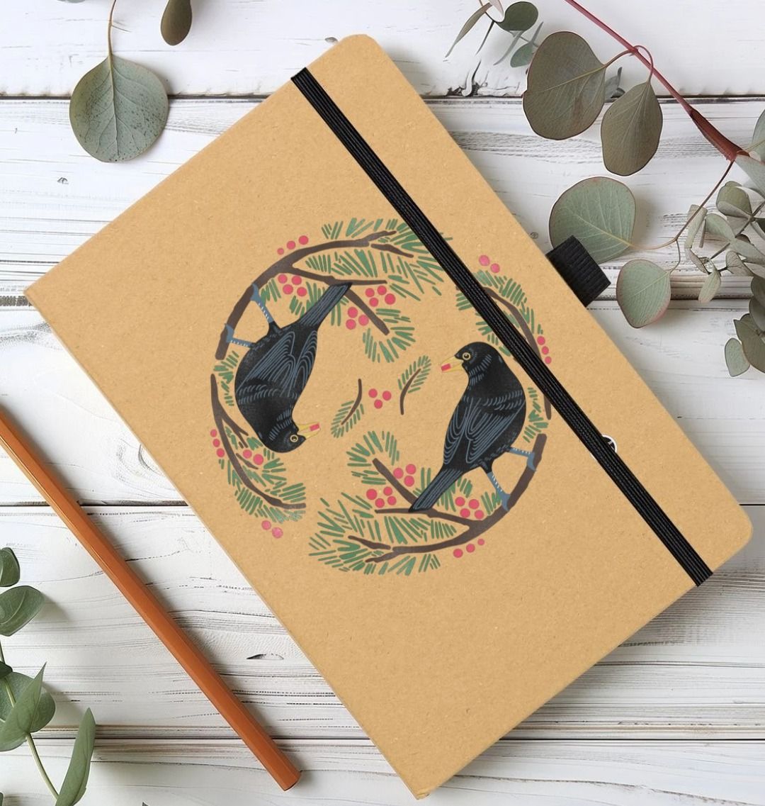 Berries and Blackbirds Notebook